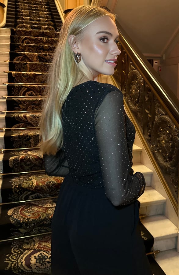 Mesh Strass Top Rayla – shoparchief — foto 3
