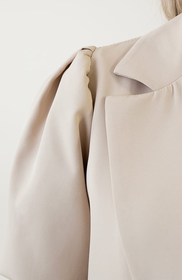 Blazer Korte Mouw Hayley Beige – shoparchief — foto 7