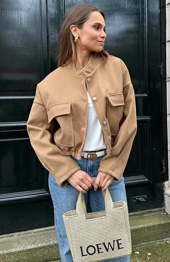 Exclusive Bomber Jacket Romi Camel – shoparchief — foto 7