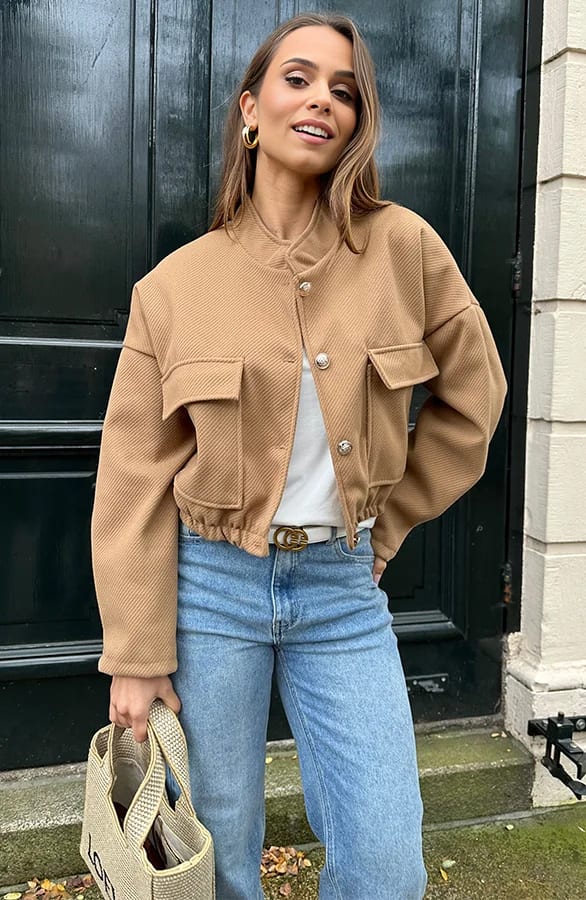 Exclusive Bomber Jacket Romi Camel – shoparchief — foto 5