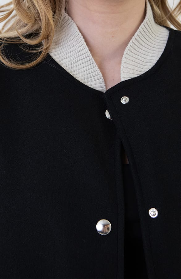 Bomberjacket Danita Zwart Beige – shoparchief — foto 6