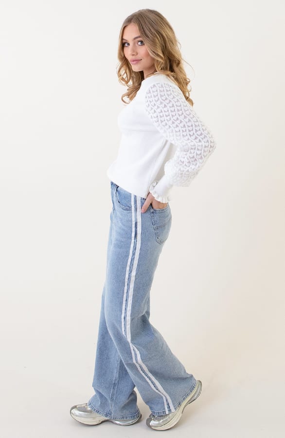 Denim Bies Wide Leg Jeans Pien Blue – shoparchief — foto 4