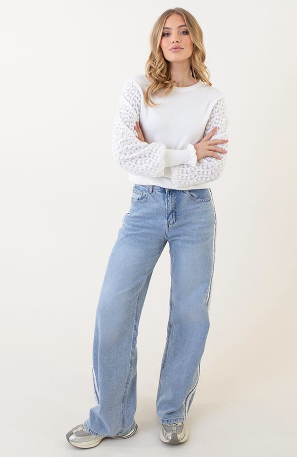 Denim Bies Wide Leg Jeans Pien Blue – shoparchief — foto 5