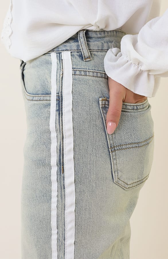 Denim Bies Wide Leg Jeans Pien Light Blue – shoparchief — foto 5
