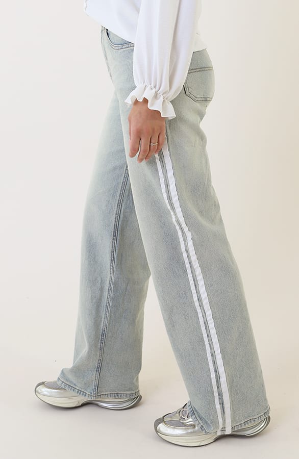Denim Bies Wide Leg Jeans Pien Light Blue – shoparchief — foto 4