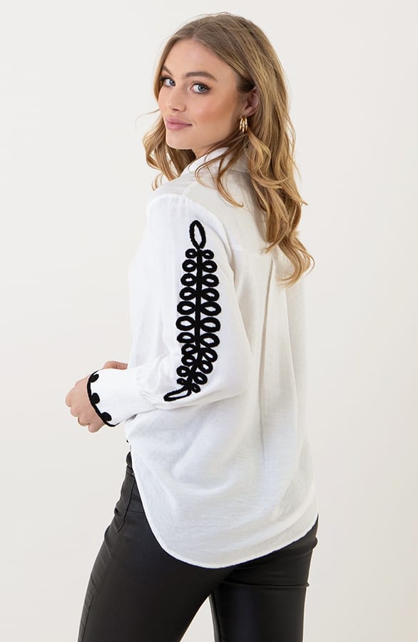 Embroidery Oversized Blouse Danouk Ecru – kleding — foto 10