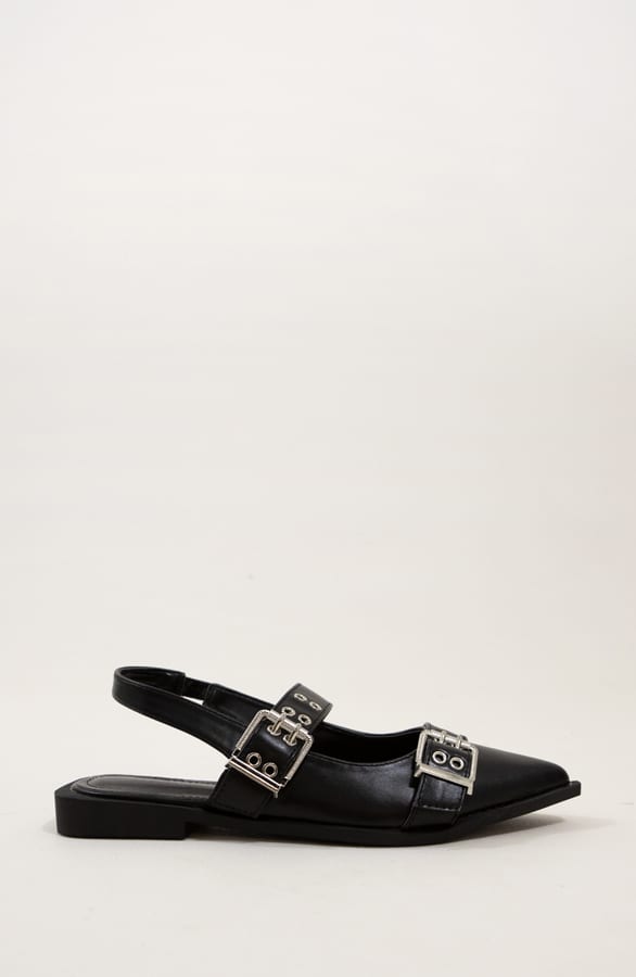 Gesp Slingback Livia Zwart – shoparchief