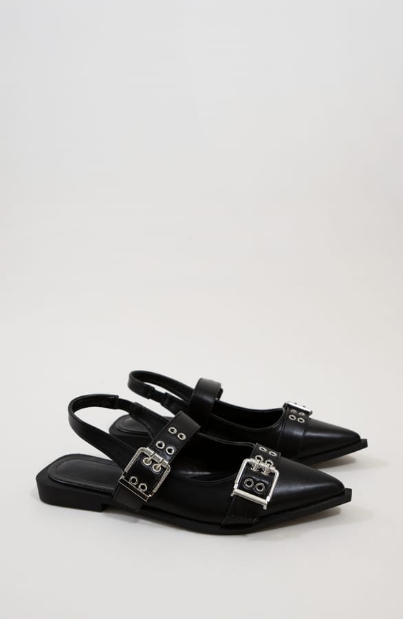 Gesp Slingback Livia Zwart – shoparchief — foto 3
