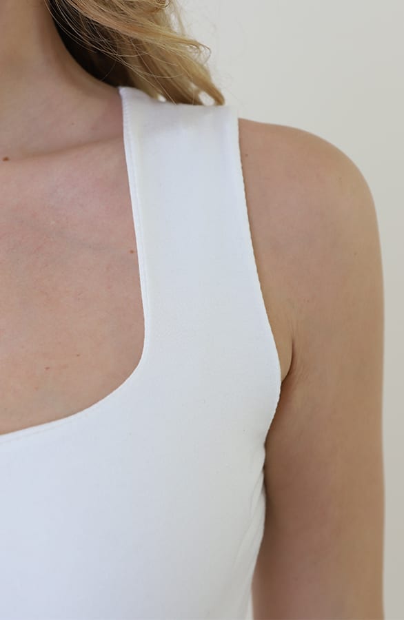 Square Neck Top Yulia Ecru – shoparchief — foto 6