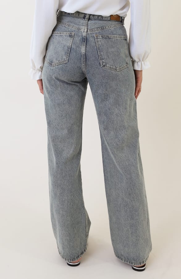 Strass Stretch Wide Leg Norah Denim – jeans — foto 2