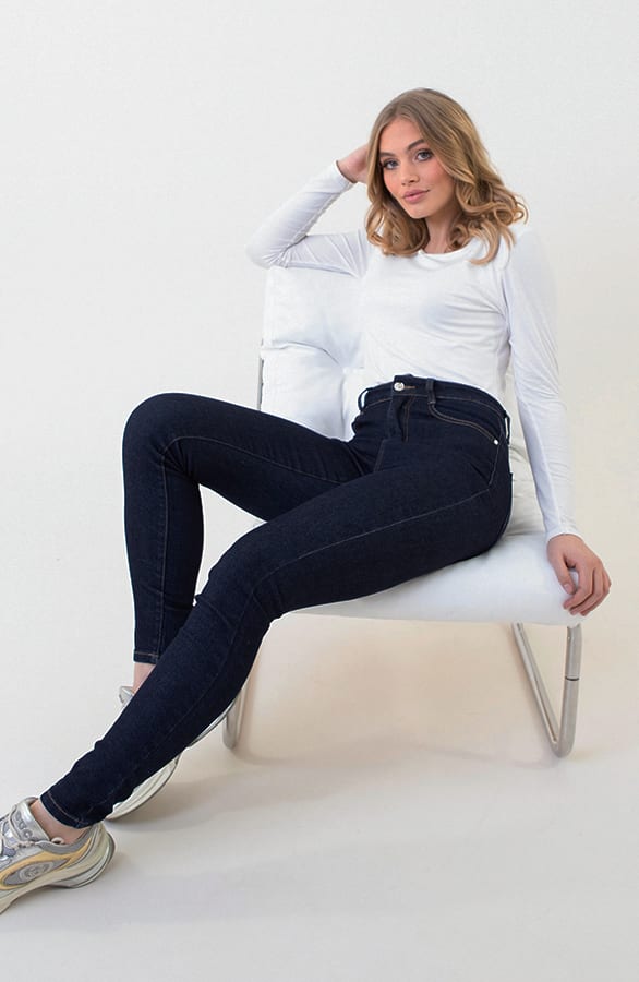 Stretch Skinny Jeans Dez Dark — foto 5