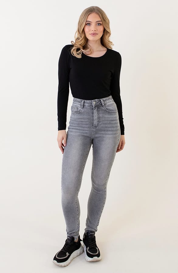 Stretch Skinny Jeans Dez Grey — foto 9