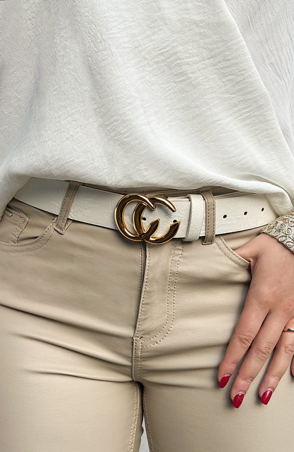 Trend Belt Alice Off White Goud