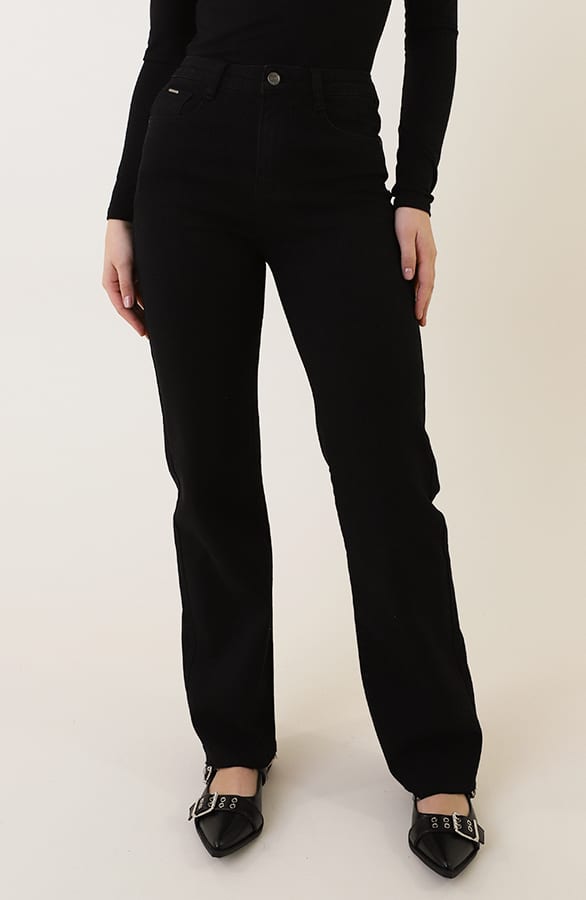 Wide Leg Jeans Dez Black — foto 2