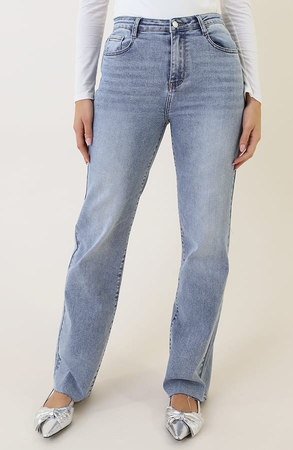 Wide Leg Jeans Dez Blue — foto 3
