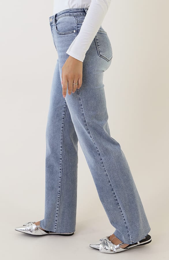 Wide Leg Jeans Dez Blue — foto 4