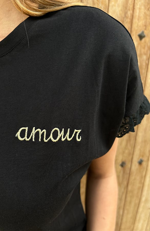 Amour Lace Top Milou Zwart – shirts & tops — foto 13