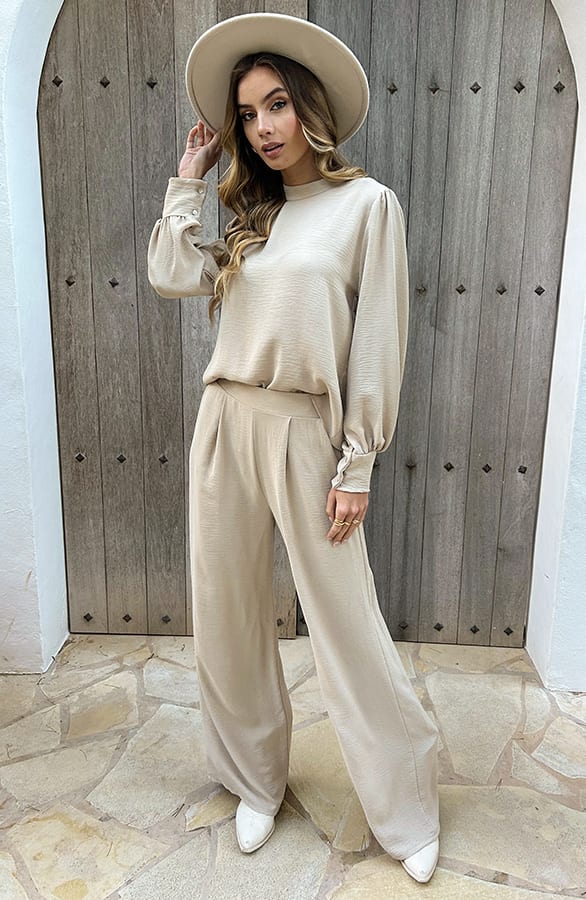 Pantalon Lilly Beige Regular – broeken — foto 4