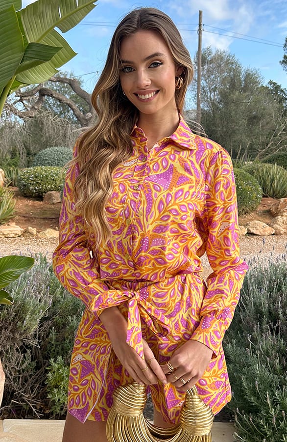 Blouse Met Details Djedi Blossom – shoparchief