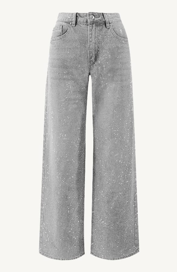 Diamonds Denim Wide Leg Jess Grey – shoparchief