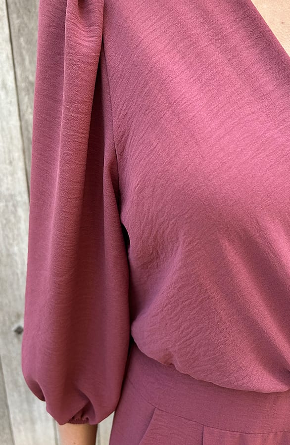 Dubai Jumpsuit V-Hals Elsa Dust Pink – jumpsuits & playsuits — foto 8