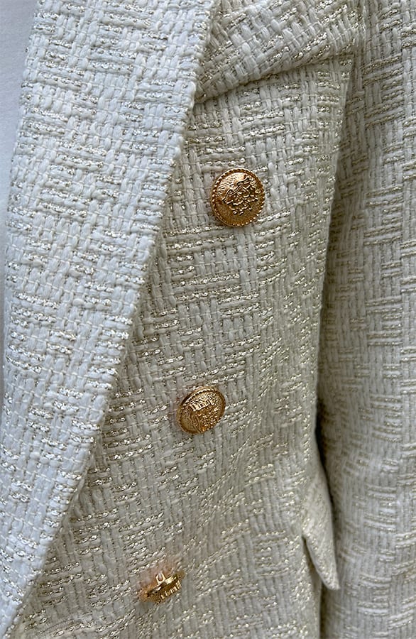 Elegant Boucle Blazer Taylor Ecru – shoparchief — foto 4