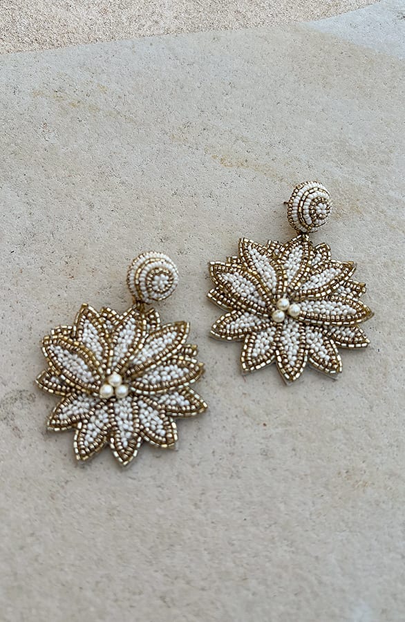 Handmade Flower Earrings Felien – shoparchief