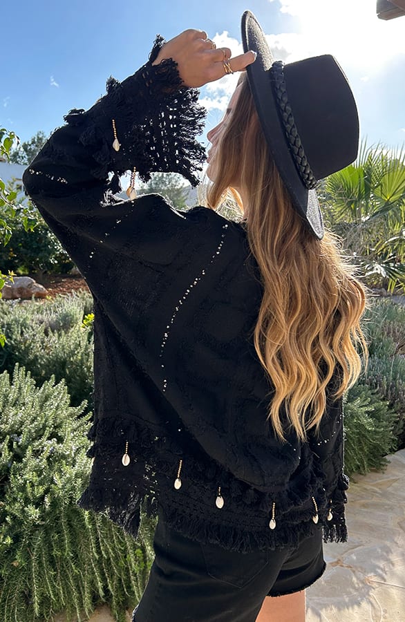 Handmade Bohemian Cardigan Lindy Zwart – shoparchief — foto 6