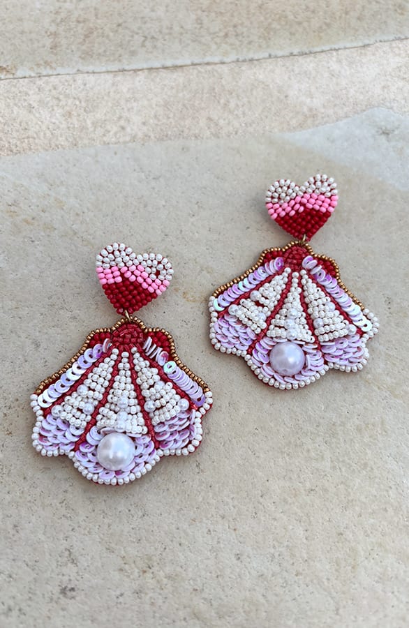 Handmade Shell Earrings Felien – shoparchief