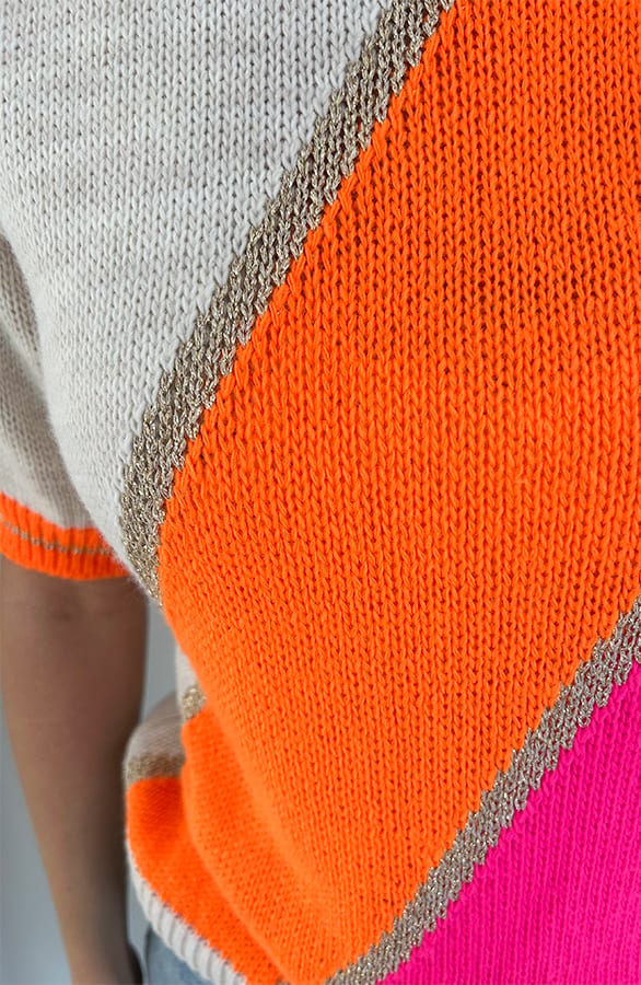 Knitted Lurex Top Ailyn Fuchsia Beige – shirts & tops — foto 6