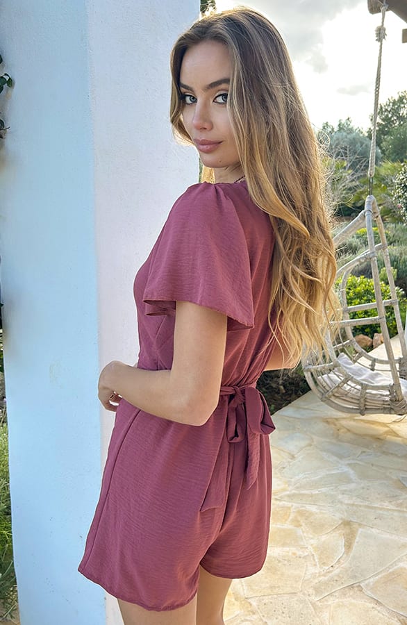 Knopen Playsuit Dust Roze – shoparchief — foto 2