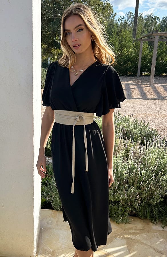 Midi Jurk Nikkie Zwart – shoparchief — foto 6