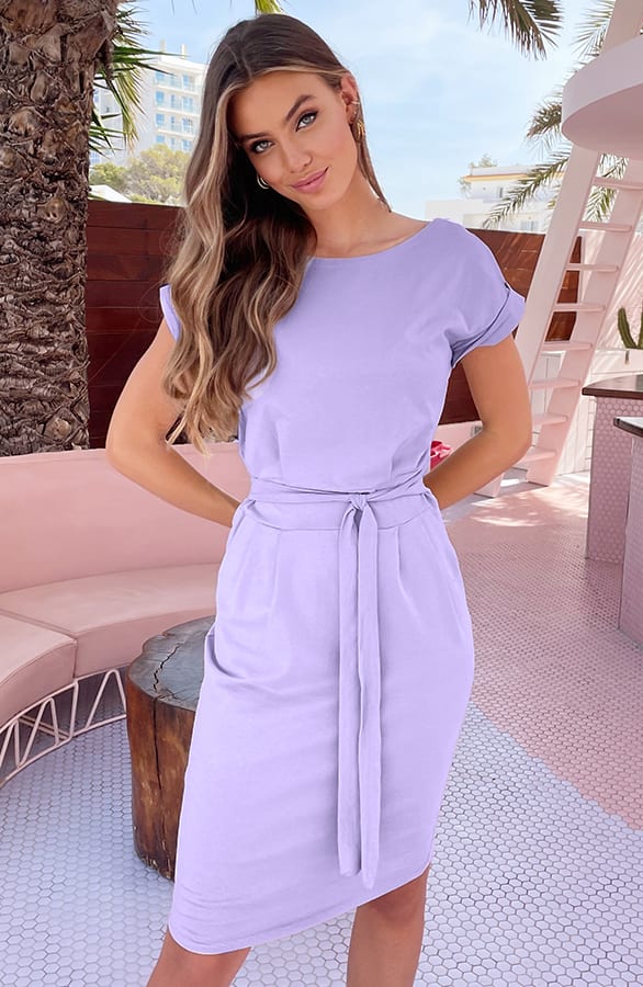 Noa Dress Lila – casual jurkjes — foto 2