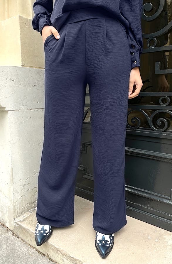 Pantalon Lilly Marine Tall – broeken