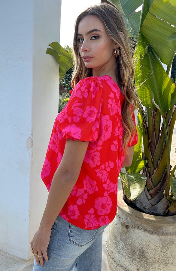 Pofmouwen Top Met Ruffle Demi Flowerly – shirts & tops — foto 5