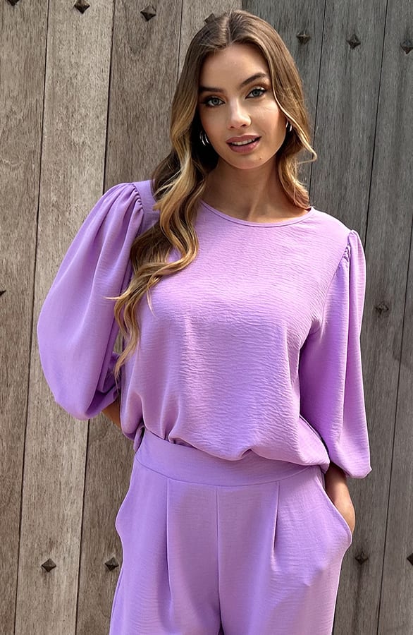 Puff Sleeve Top Lilly Lila