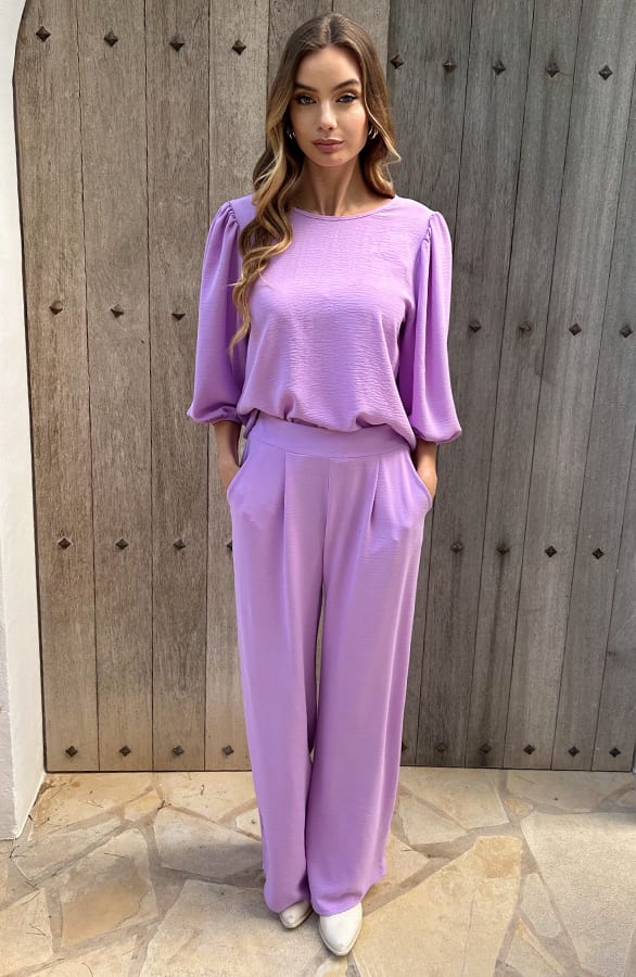 Puff Sleeve Top Lilly Lila – shirts & tops — foto 8