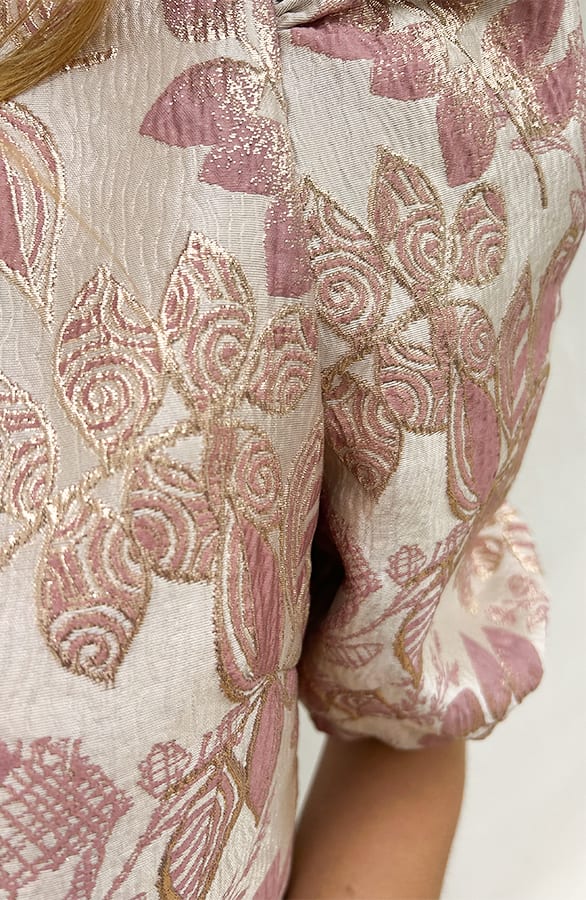Romantic Jacquard Roses Top Merel Dust Roze – shirts & tops — foto 9