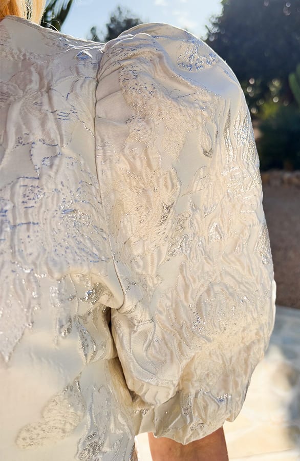 Romantic Jacquard Roses Top Merel Ecru – shirts & tops — foto 6