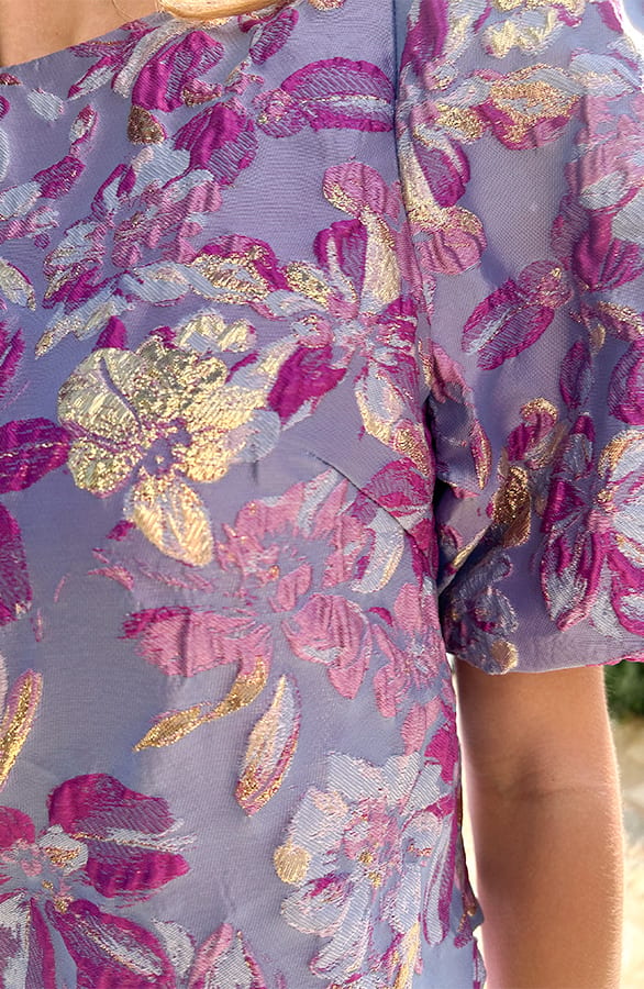 Romantic Jacquard Roses Top Merel Lila – shirts & tops — foto 6