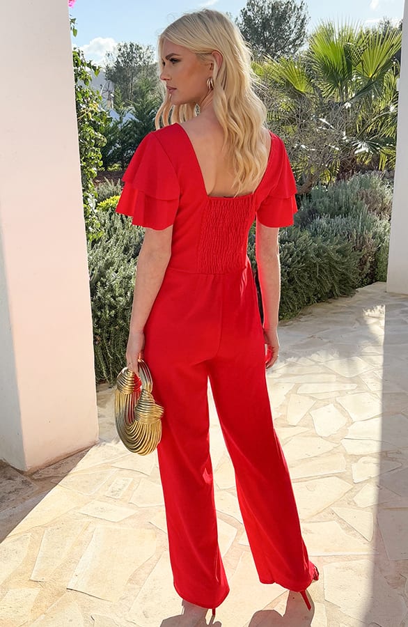 Ruffle Scuba Jumpsuit Rachel Rood – jumpsuits & playsuits — foto 3
