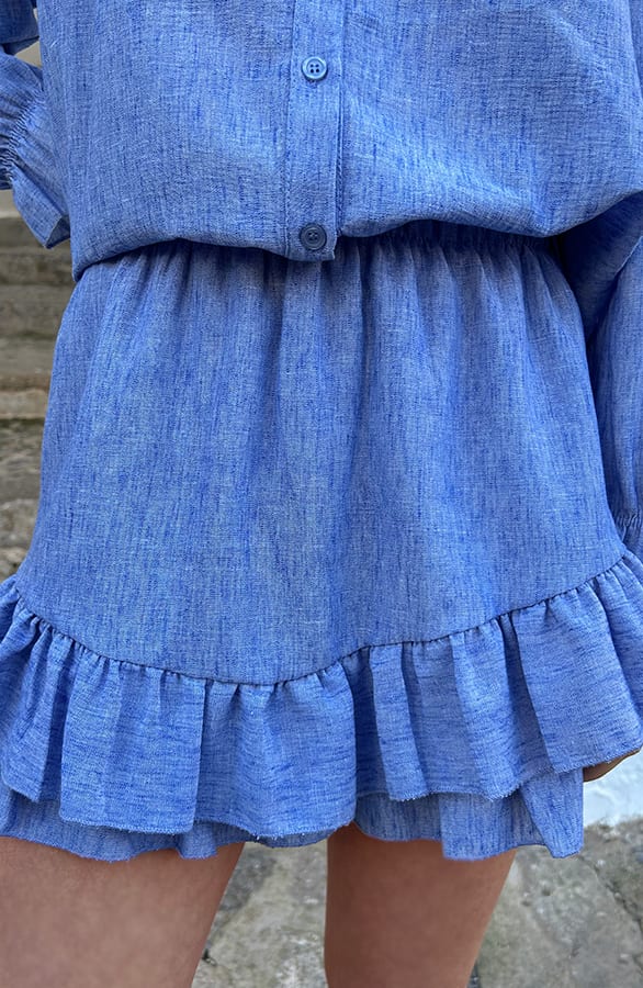 Ruffle Skort Polly Blauw – shoparchief — foto 7