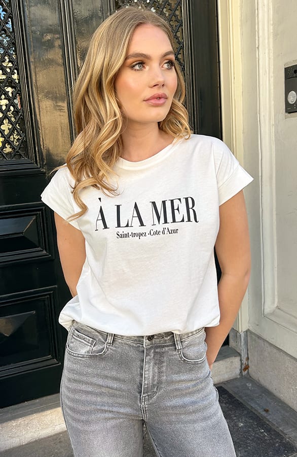A La Mer Art Work T-Shirt Vicky – shoparchief — foto 4