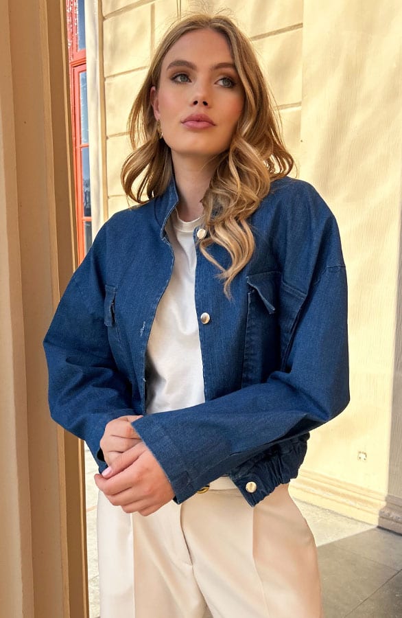 Denim Bomber Jacket – jassen