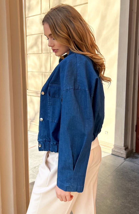 Denim Bomber Jacket – jassen — foto 3