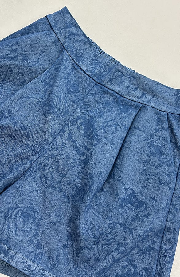 Floral Denim Short Blue – kleding — foto 5