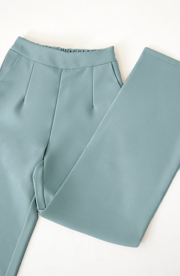 High Waist Pantalon Wide Leg Jette Mint – shoparchief — foto 7
