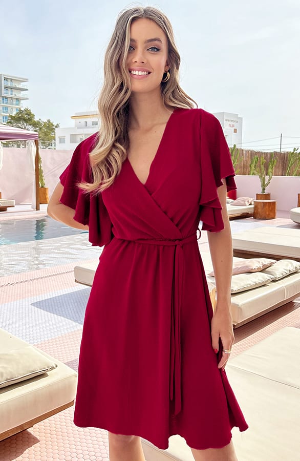 Jurk Nikkie Bordeaux 2.0 – shoparchief