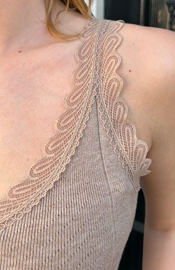 Kanten Top Zoë Taupe – shoparchief — foto 8