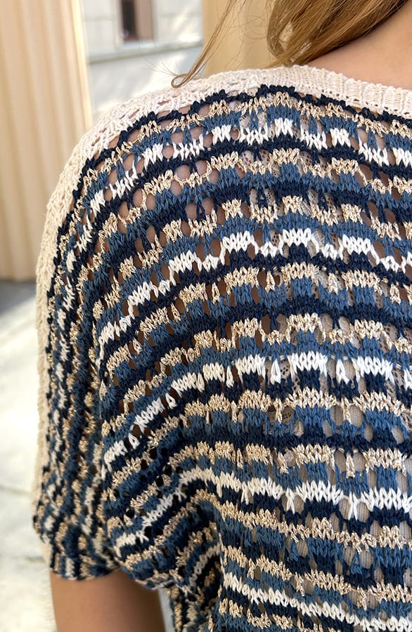 Lurex Gehaakte Top Blauw – shoparchief — foto 8